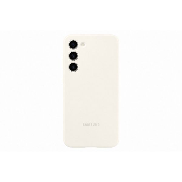 Samsung S23 Plus Silicone Cover - Cream