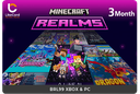 Minecraft Realms 3M - Bedrock XBOX & PC